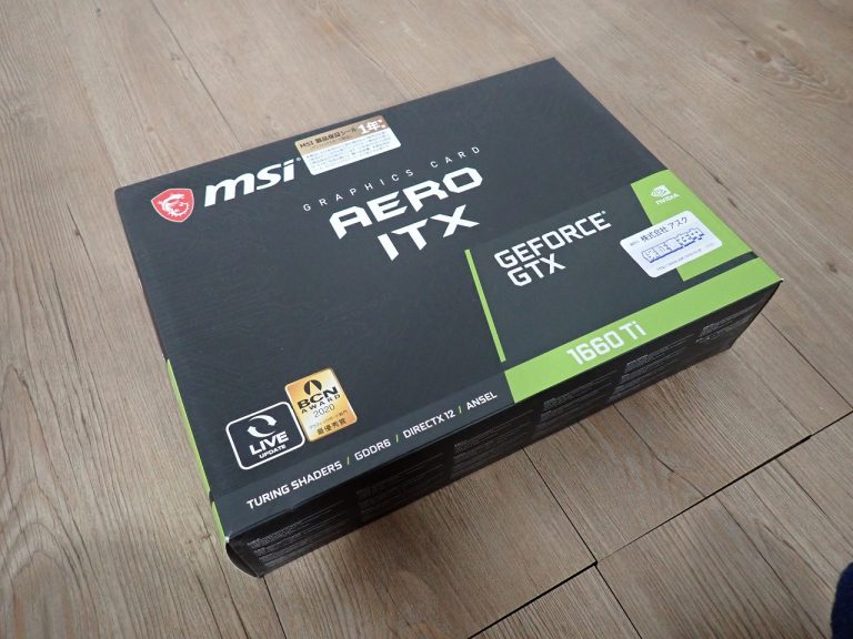 グラフィックボード MSI GeForce GTX 1660 Ti AERO ITX 6G GDDR6 TURING SHADERS DIRECTX 12 ANSEL ビデオカード 24