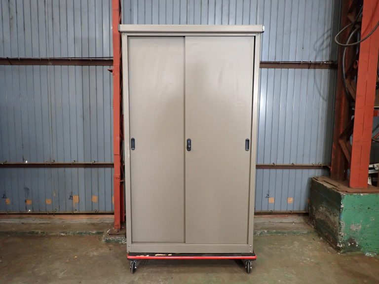 物置 スチール 幅90cm×高さ155cm×奥行46cm 3段 鍵付き