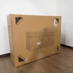 ペットケージ N&S C10050-1L ツールーム ドッグサークル 屋根面付 木製 トイレ付きケージ 犬 ブラウン