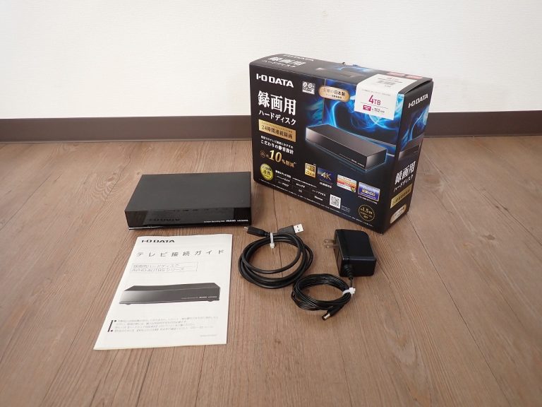 HDD IODATA AVHD-AUTB4S アイ・オー・データ 外付け ハードディスク 4TB USB3.2 Gen1 USB3.0 テレビ録画 ファンレス 静音設計