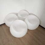 LEDチェア Refala STOOLZ AN0016 リファラ スツールズ 4脚セット 幅56cm 高さ44cm 奥行き56cm ジャンク