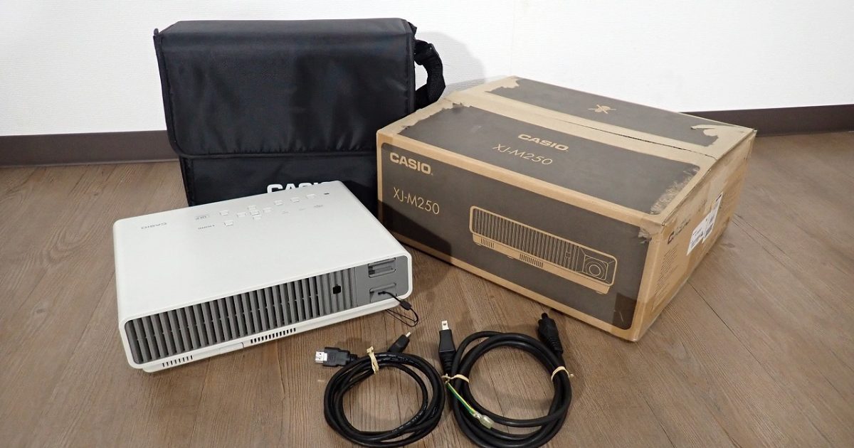 プロジェクター CASIO XJ-M250 カシオ 3000lm WXGA DLP LED光源 HDMI VGA S端子 コンポジット 業務用 水銀ゼロ ケース付き