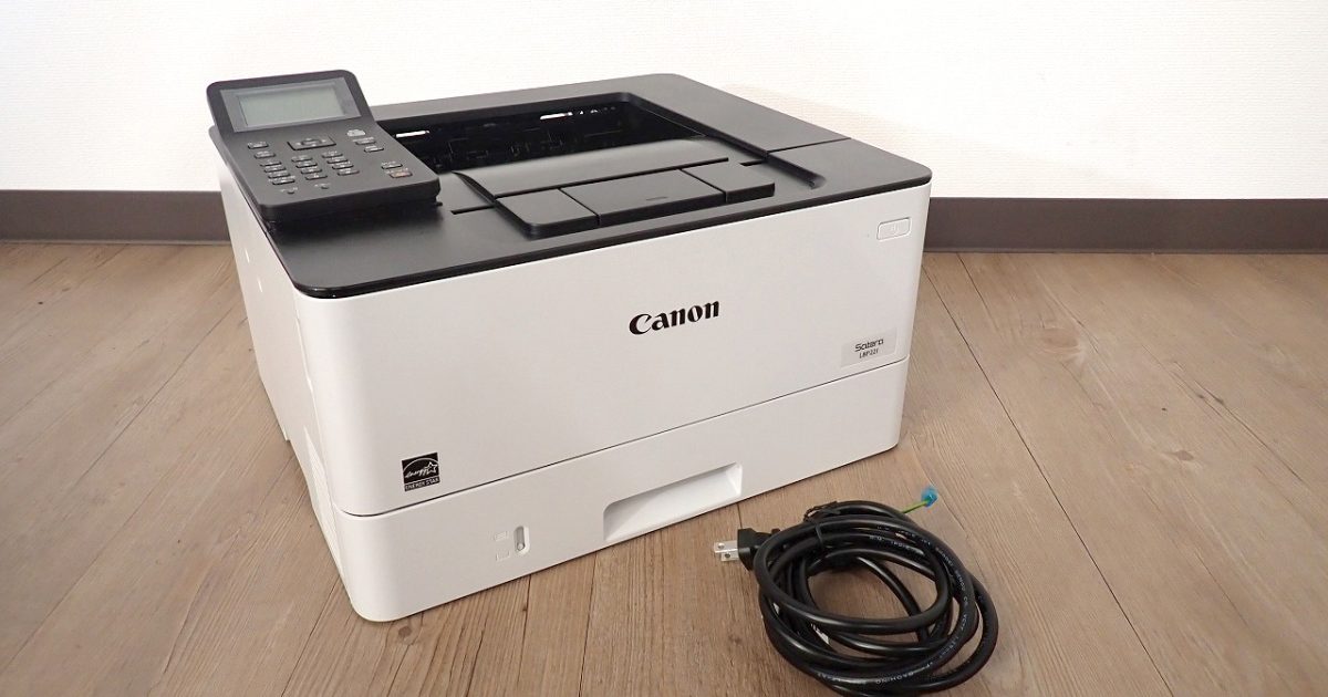 レーザープリンタ Canon Satera LBP221 F176500 キャノン サテラ モノクロ A4 USB LAN Wi-Fi カウンター0枚 トナーほぼ満タン