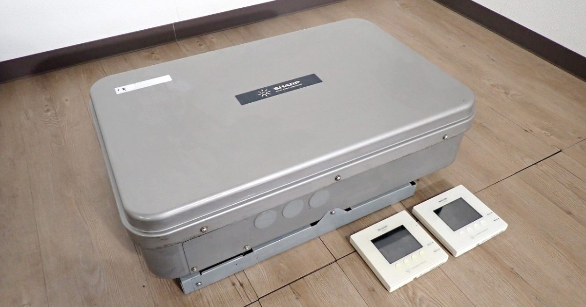 パワーコンディショナー SHARP JH-G0C4 モニター JH-RWL2 2台 シャープ 5.5kW DC250V 屋外用 パワコン 太陽光 ソーラー