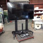 液晶テレビ SUNRIZE tv75-4k-bk サンライズ 4Kテレビ 75インチ フロアスタンド モービル カート NB CF100 YouTube
