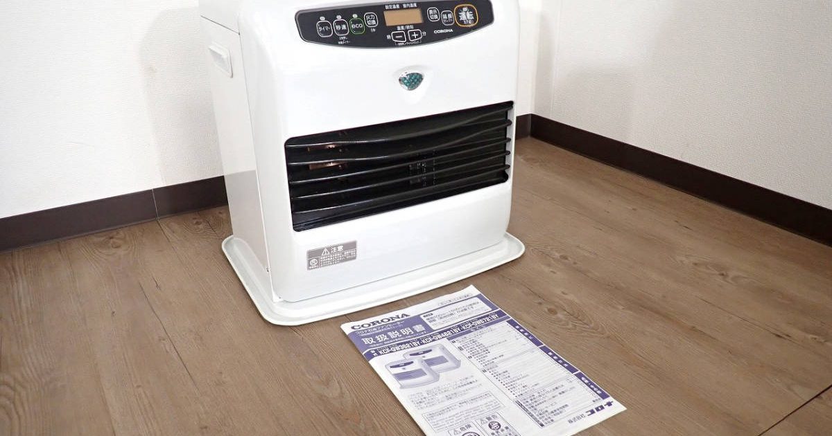 ファンヒーター CORONA KCF-GW3621BY コロナ 石油ストーブ 灯油 タンク 7.2L 13畳 ホワイト 2021年