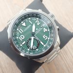 腕時計 CITIZEN PROMASTER CC3067-70W シチズン プロマスター エコドライブ GPS 電波時計 メンズ シルバー グリーン メンズ 男性
