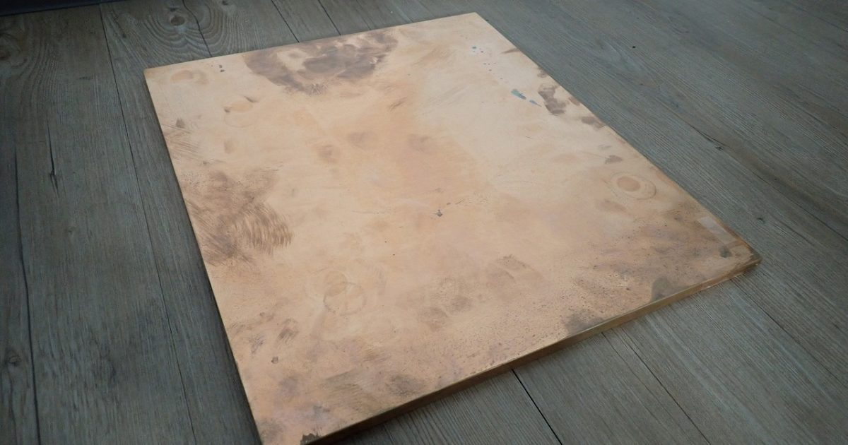 オーディオボード スピーカーボード 銅 ブロンズ 35cm×30cm 厚さ0.9cm 8.45kg ウーファー 銅板