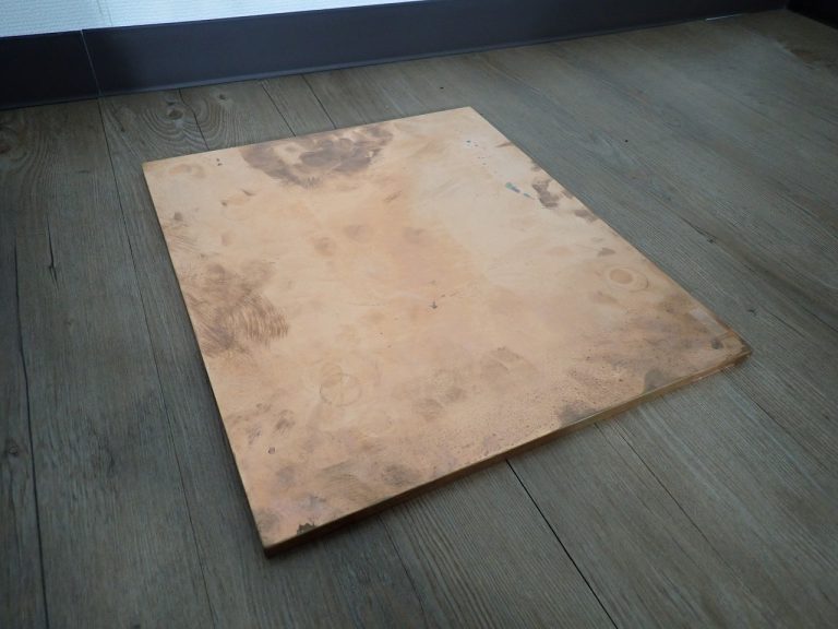 オーディオボード スピーカーボード 銅 ブロンズ 35cm×30cm 厚さ0.9cm 8.45kg ウーファー 銅板