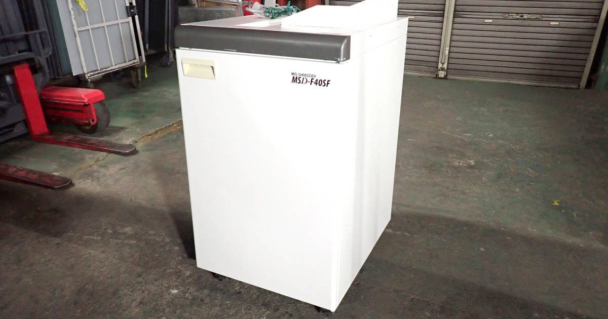 シュレッダー 明光商会 MS SHREDDER MSD-F40SF フロアタイプ スパイラルカット A3 45枚 細断 40cm幅投入口 業務用