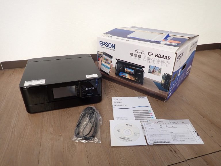 プリンタ EPSON EP-884AB エプソン カラリオ A4 インクジェット 6色インク 複合機 Bluetooth Wi-Fi コピー スキャナ 2022年