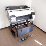 大判プリンタ Canon imagePROGRAF iPF670 キャノン A1ノビ インクジェット プロッター 5色 ネットワーク スタンド