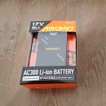 モバイルバッテリー BURTLE AIRCRAFT AC300-35 バートル エアークラフト リチウムイオンバッテリー ブラック 17V 80L/秒