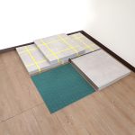 フロアタイル モルタルコンクリート柄 抗菌フロアタイル 置くだけ グレー 500 x 500 x 4.5mm 41枚 約 6.62 畳 中古