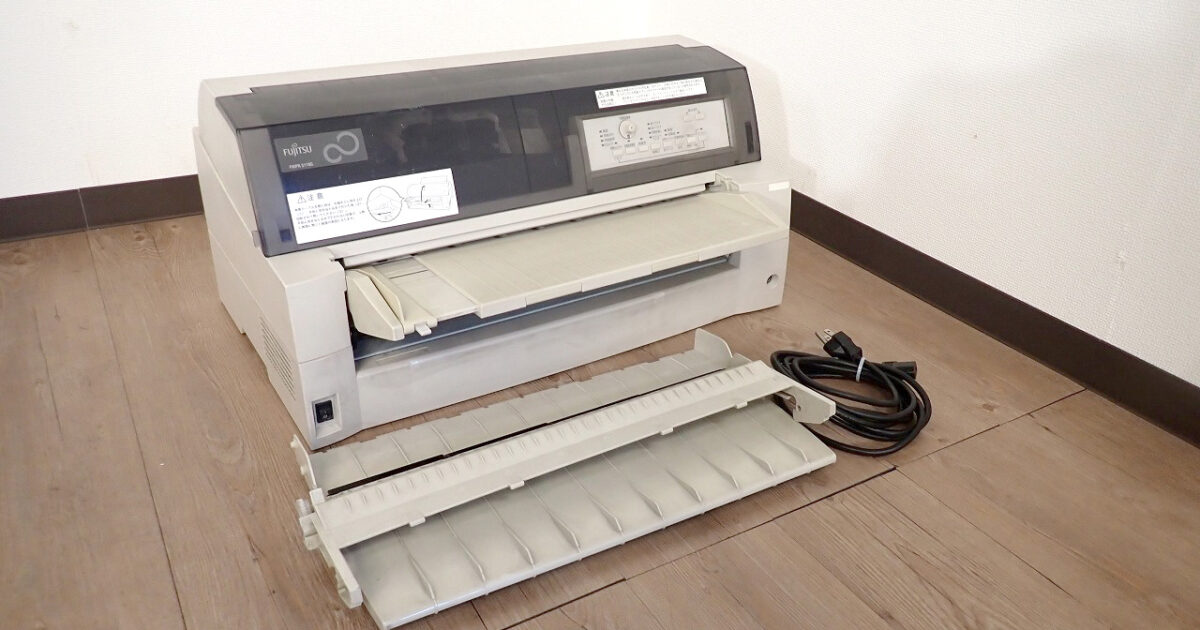 ドットインパクトプリンタ FUJITSU FMPR5110G 富士通 水平漢字プリンター15 LANカード FMPR-LN1G 伝票印字 複写