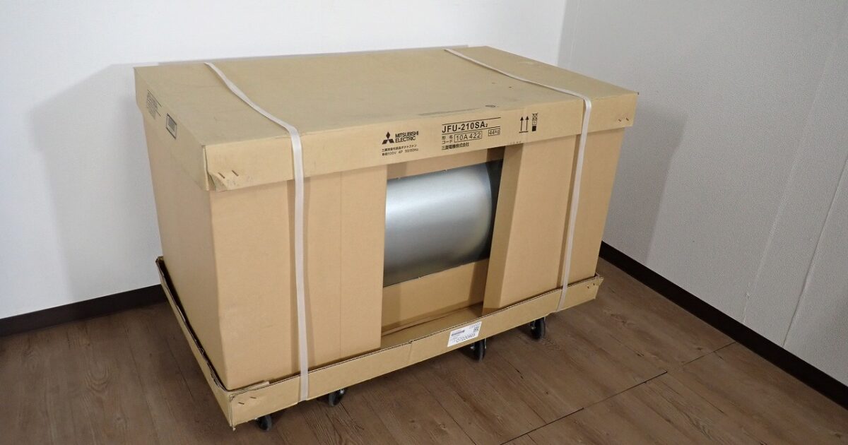 送風機 MITSUBISHI JFU-210SA2 三菱電機 産業用 消音形 斜流 ダクトファン 単相 100V 4P 換気扇