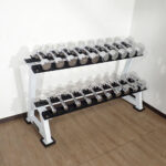 ダンベル BODY MAKER ボディメーカー クローム シルバー ラックセット 1kg～10kg ×2個セット