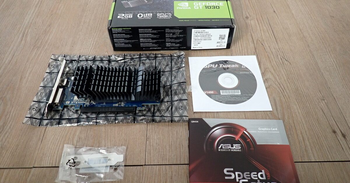 グラフィックボード ASUS GT1030-SL-2G-BRK エイスース DVI HDMI NVIDIA GEFORCE GDDR5 グラボ ビデオカード LowProfile ロープロ