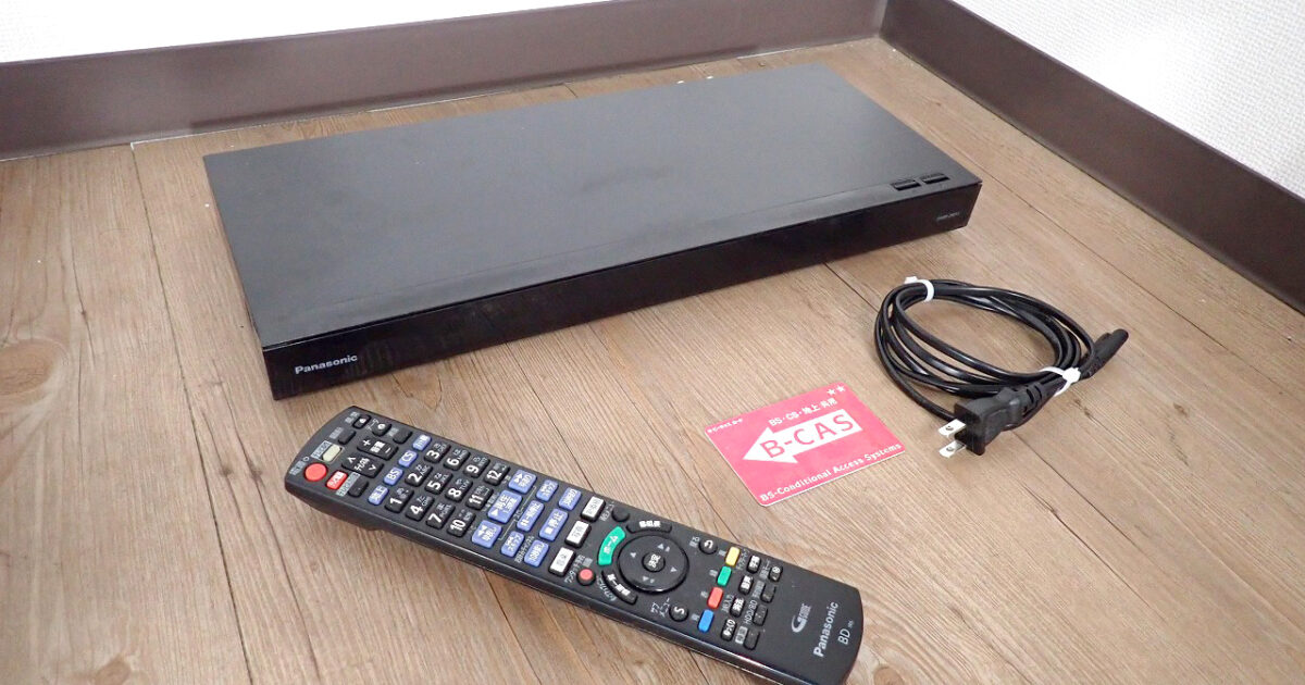 ブルーレイレコーダー Panasonic DIGA DMR-2W51 パナソニック おうちクラウドディーガ DVD HDD 500GB リモコン B-CAS 2番組同時録画