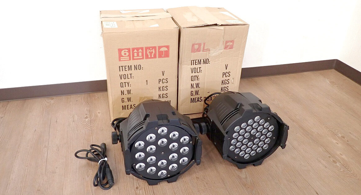 ステージライト 舞台照明 スポットライト 天吊り DMX 512 AC90～240V LED 2台セット