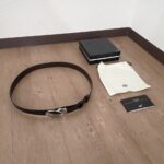 ベルト MONTBLANC LEATHER モンブラン レザー 皮革 ブラック 黒 メンズ 男性 ウエスト 約98～108cm 全長約118cm
