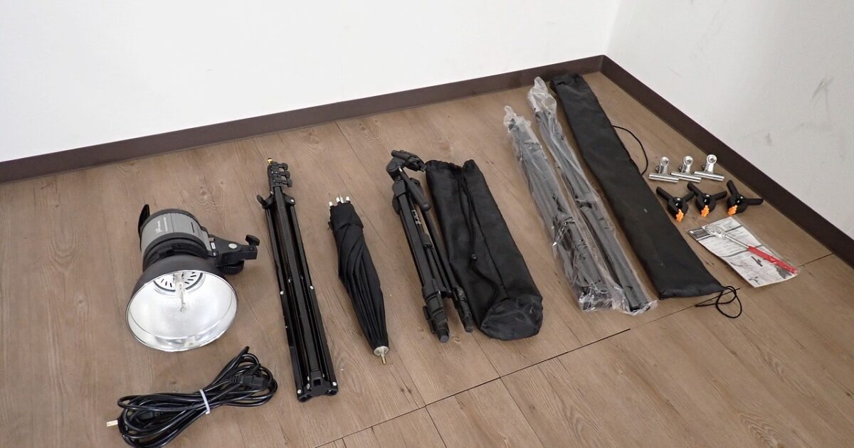 クォーツ ライト Mettle Professional Quartz Light QL-1000 撮影用 三脚 アンブレラ クリップ プロフェッショナル スタジオ