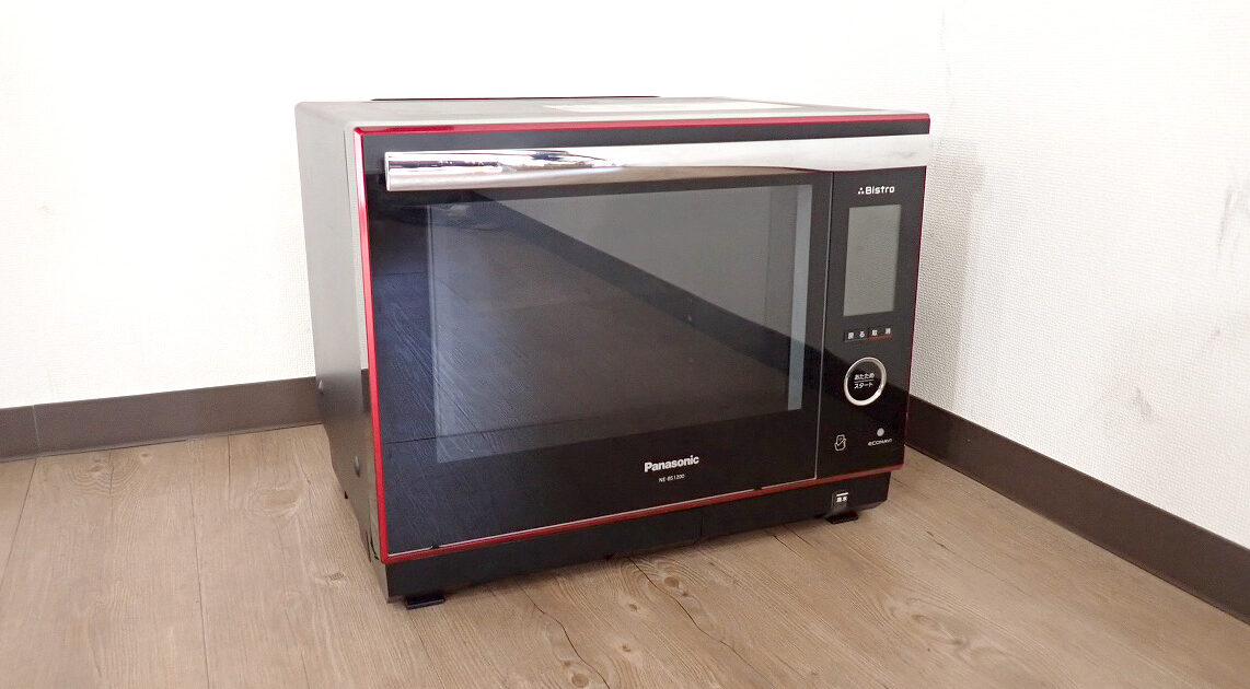 オーブンレンジ Panasonic Bistro NE-BS1200-RK パナソニック ビストロ スチーム 電子レンジ 30L 縦開き フラット 1000W