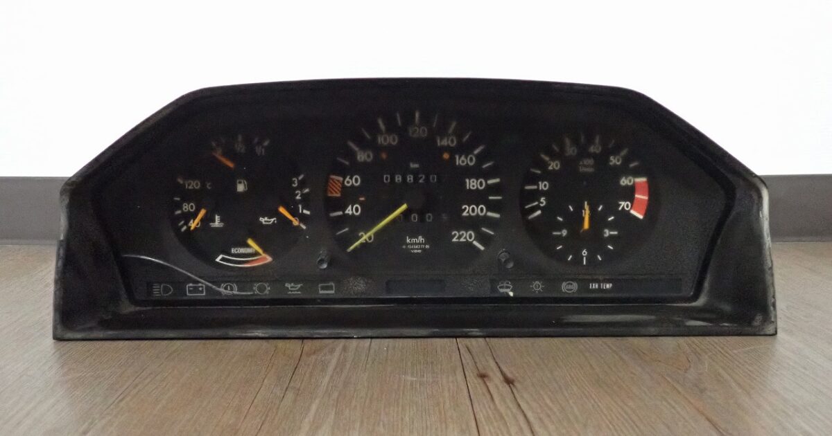 計器 VDO 1245427706 Mercedes-Benz メルセデスベンツ Eクラス W124 230e スピードメーター タコメーター 水温計 ドイツ 12
