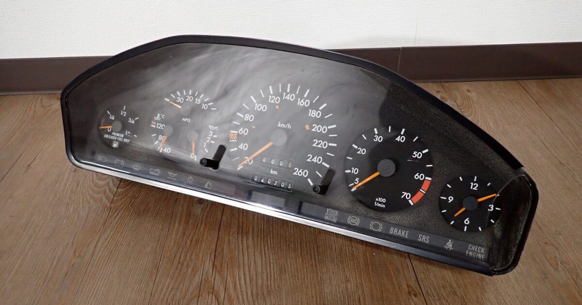 計器 VDO 87001307 110.008.435/128 Mercedes-Benz S-CLASS W140 メルセデスベンツ スピードメーター タコメーター ドイツ ジャンク 19