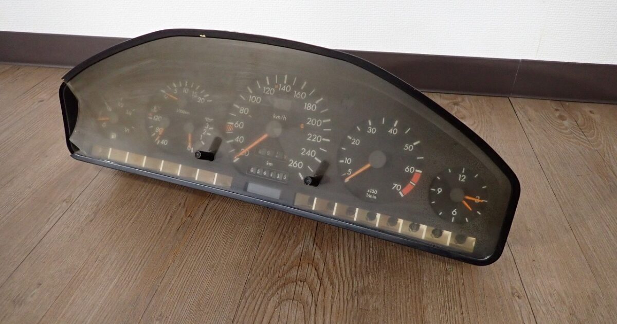 計器 VDO 88311184 1405402947 Mercedes-Benz W140 メルセデスベンツ スピードメーター タコメーター 水温計 時計 ジャンク 22