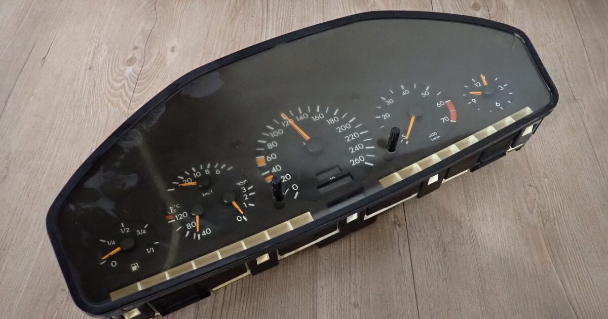 計器 VDO 1404400211 87001307 Mercedes-Benz W140 S-class メルセデスベンツ スピードメーター タコメーター 水温計 ジャンク 24