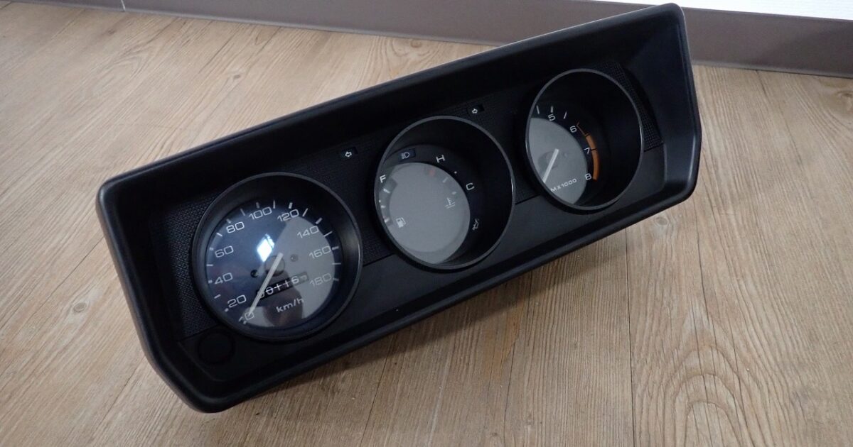 計器 MINI S0094 YAC107050PM ミニ 3連メーター スピードメーター タコメーター 水温計 純正 日本精機 ジャンク 31