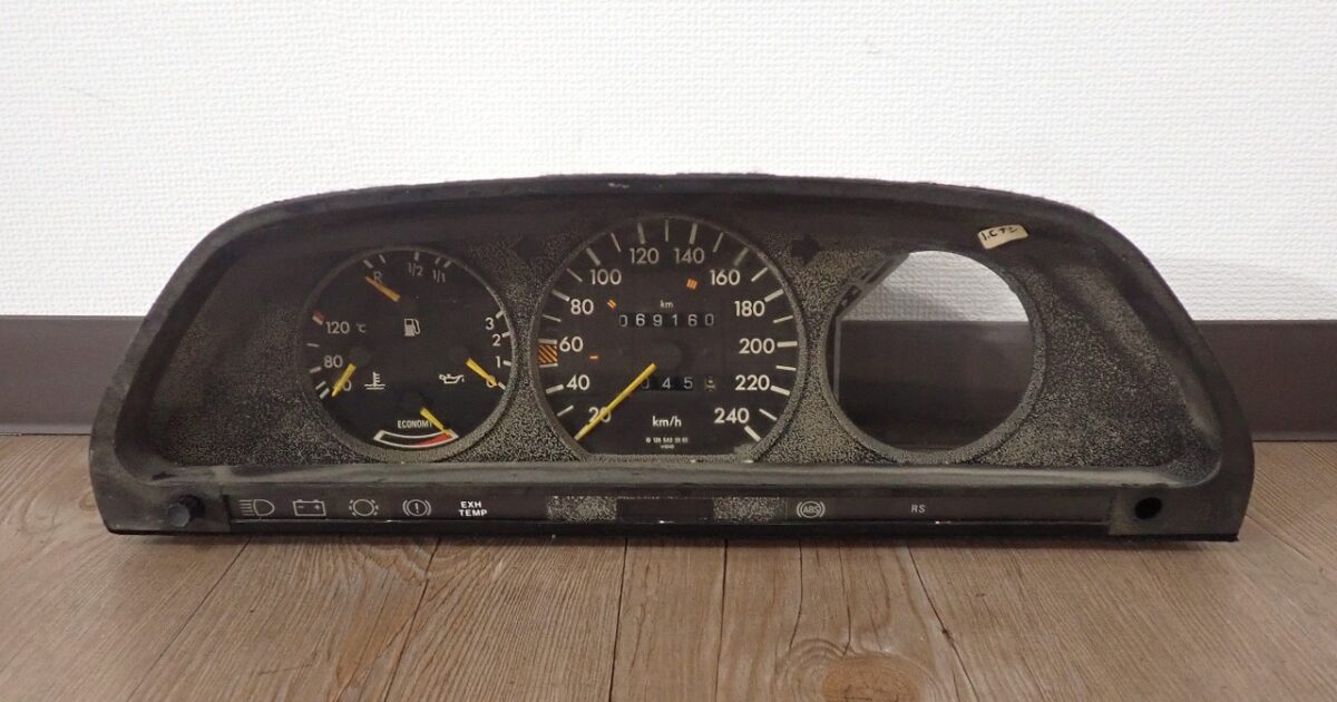 計器 VDO 126 542 6201 MERCEDES-BENZ メルセデスベンツ W126 スピードメーター 水温計 ドイツ 純正 ジャンク 40