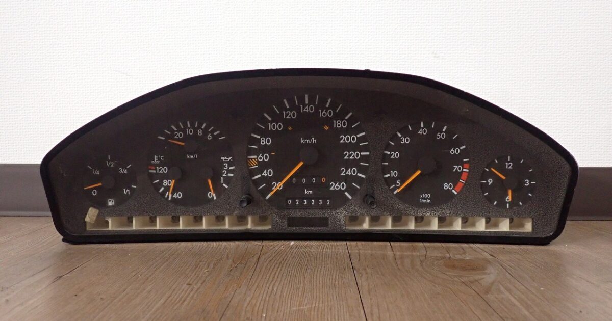 計器 VDO 87001307 MERCEDES-BENZ W140 S Class メルセデスベンツ スピードメーター タコメーター 水温計 ジャンク 41