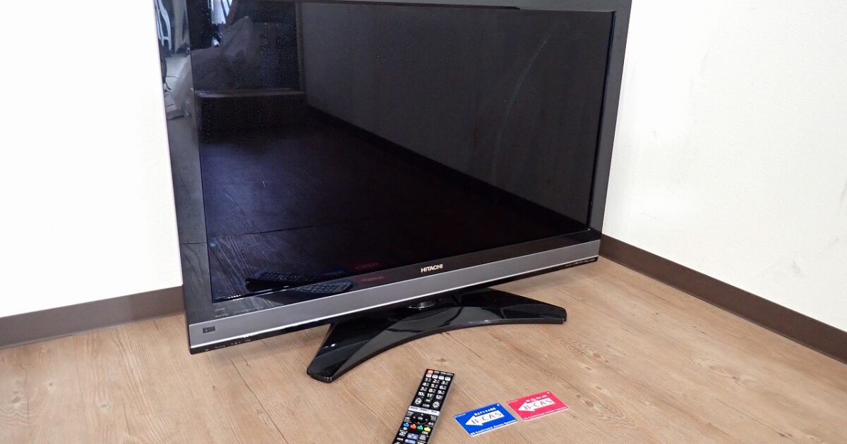 液晶テレビ HITACHI Wooo L37-XP05 日立 37インチ HDD 320GB B-CAS 2枚 リモコン C-RT1 ディスプレイ モニター 37V型