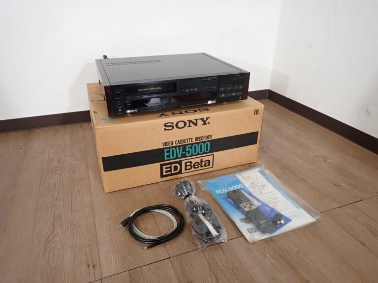 ベータビデオデッキ SONY EDV-5000 ED Beta ソニー ステレオ ビデオカセットレコーダー リモコン 元箱 説明書付き