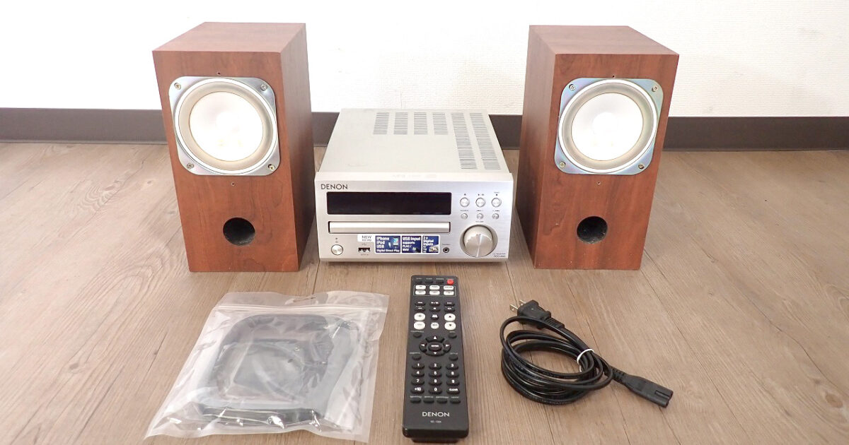 CDコンポ DENON RCD-M40 デノン FLAC WAV AAC USB リモコン RC-1204 スピーカー FOSTEX P1000-E ラジオ