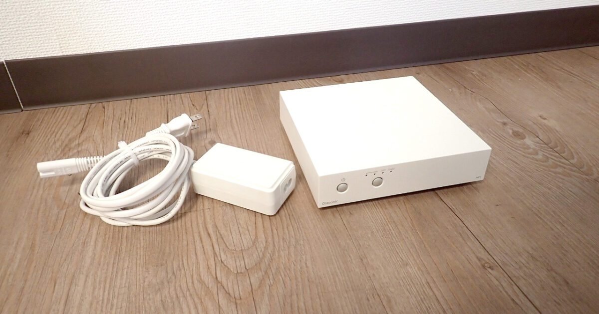 ネットワークプレイヤー Olasonic NANO-NP1 オラソニック ホワイト FLAC WAV ALAC AAC WMA MP3 AIFF