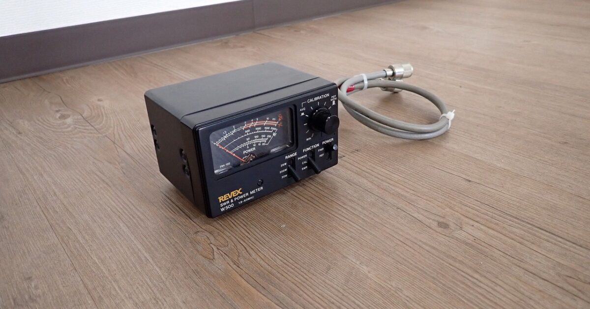 パワー計 REVEX W500 SWR POWER METER 1.8-60MHz リーベックス 無線機 アマチュア無線 CB無線