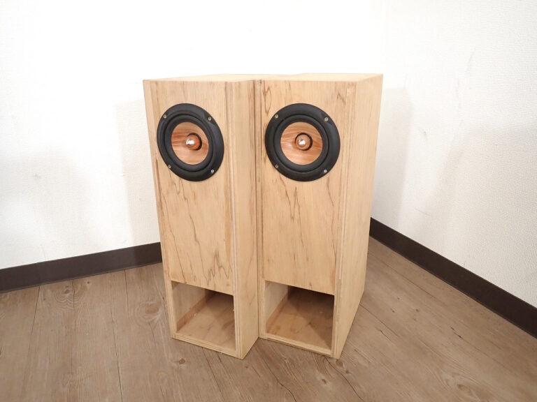 スピーカー PARC Audio DCU-F121W パークオーディオ ウッドコーン 10cm ユニット バスレフ ボックス ペア 木製 2