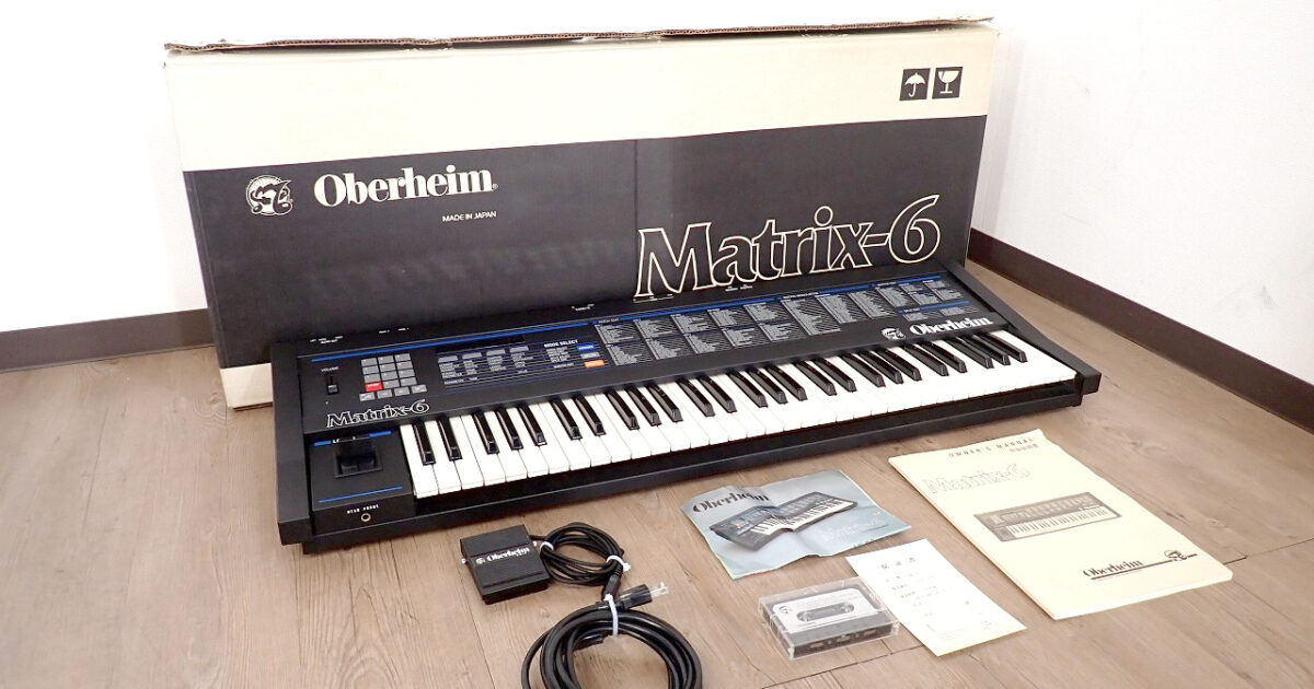 シンセサイザー Oberheim Matrix-6 M-6 オーバーハイム マトリックス 61鍵 アナログシンセ モジュレーション FS-7 日本ハモンド