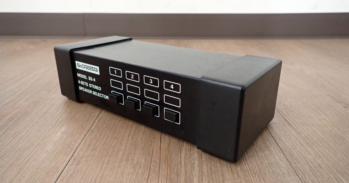 セレクター SOUNDSTAR MODEL SS-4 4-SETS STEREO SPEAKER SELECTOR スピーカー サウンドスター AVセレクター