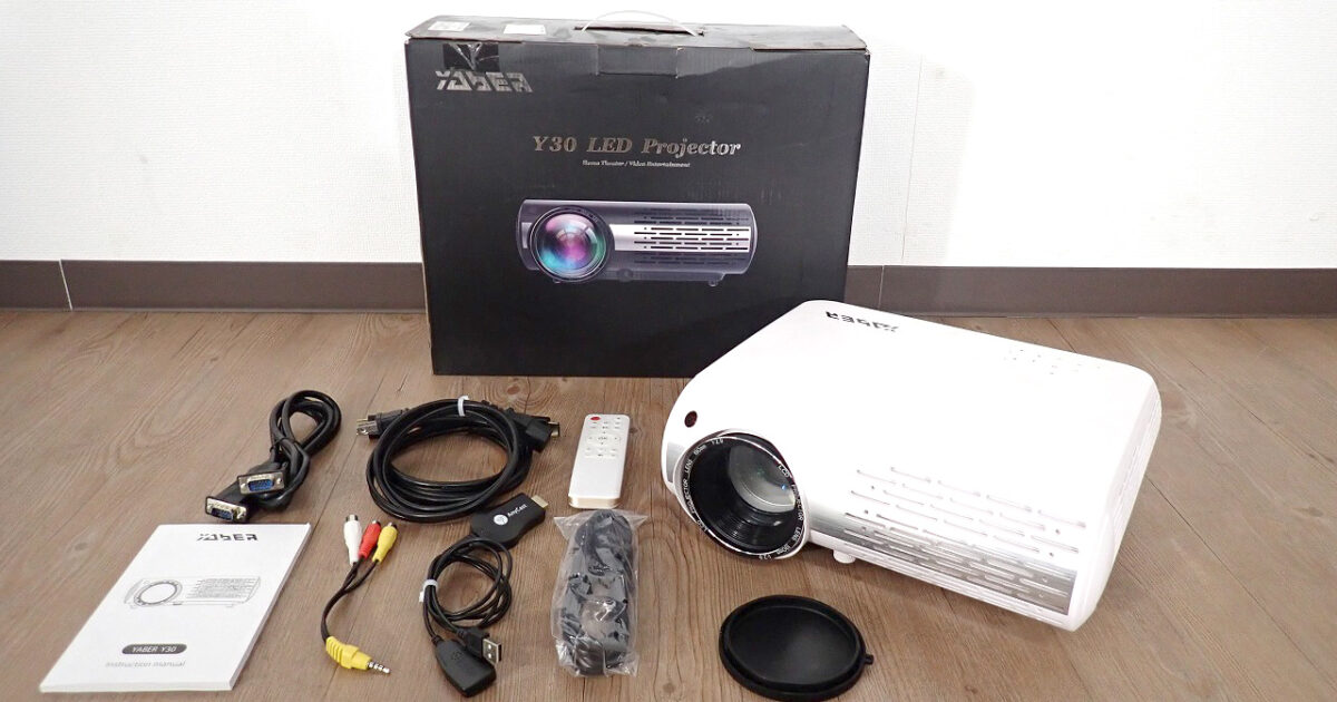 プロジェクター YABER Y30 LED Projector ヤバー HDMI USB RGB 7200ルーメン 1920×1080 フルHD