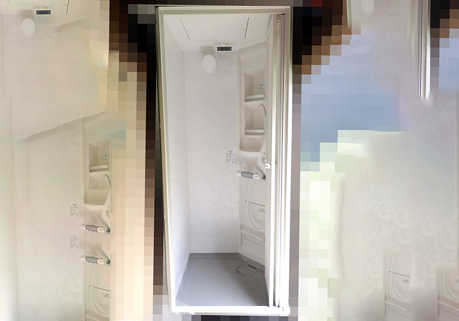 シャワールーム LIXIL SPB-0808LBEH-B HXX1 リクシル シャワーブース ユニット 半畳 混合水栓 換気扇 2022年