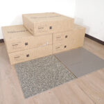 タイルカーペット interface squares + planks GEYZER インターフェイス ブラウン系 50×50cm 20枚 5ケース 100枚 約16.14畳