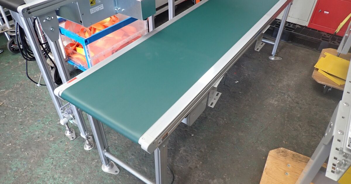 ベルトコンベア okura Fine Conveyor II FBG40DR200B11R09X オークラ ファインコンベヤ 2 電動 100V 長さ200cm 幅40cm