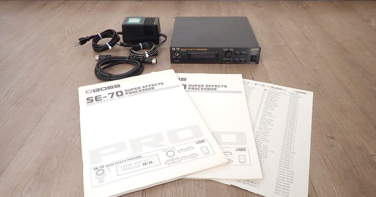 マルチエフェクター BOSS SUPER EFFECTS PROCESSOR SE-70 ボス スーパー エフェクト プロセッサー BRB-100 ジャンク