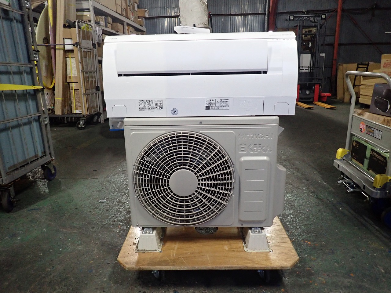 エアコン HITACHI RAS-KW220L 日立 ステンレス クリーン 白く