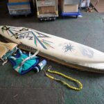 ウィンドサーフィン BRIDGESTONE B-280 長さ280cm 幅58cm ヤマハ ライフジャケット Gaastra Sails DA KiNE