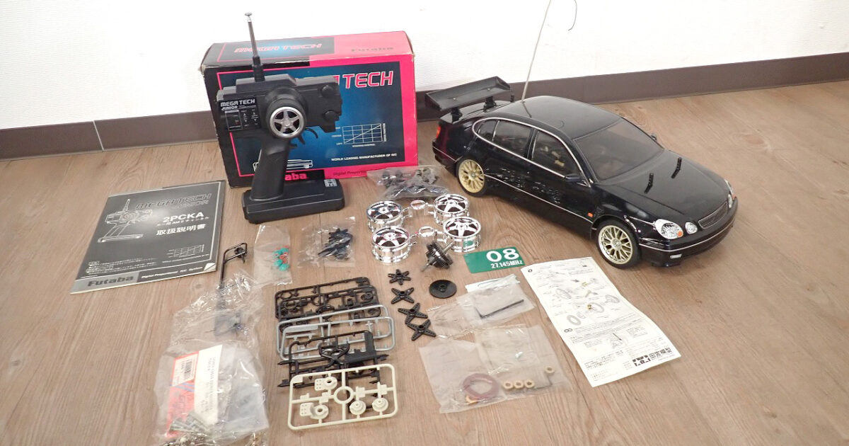 ラジコン TAMIYA ARISTO プロポ Futaba 2PCKA-AM サーボ S3003 トヨタ アリスト エンジンカー シャーシ ボディ パーツ セット